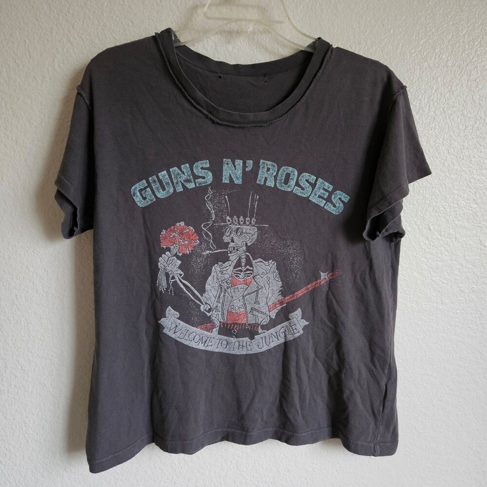 Guns And Roses Crop Top Large
